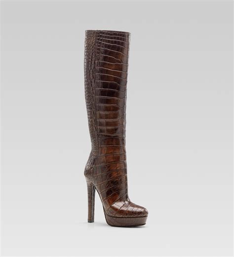 brown gucci uggs|high heel gucci boots.